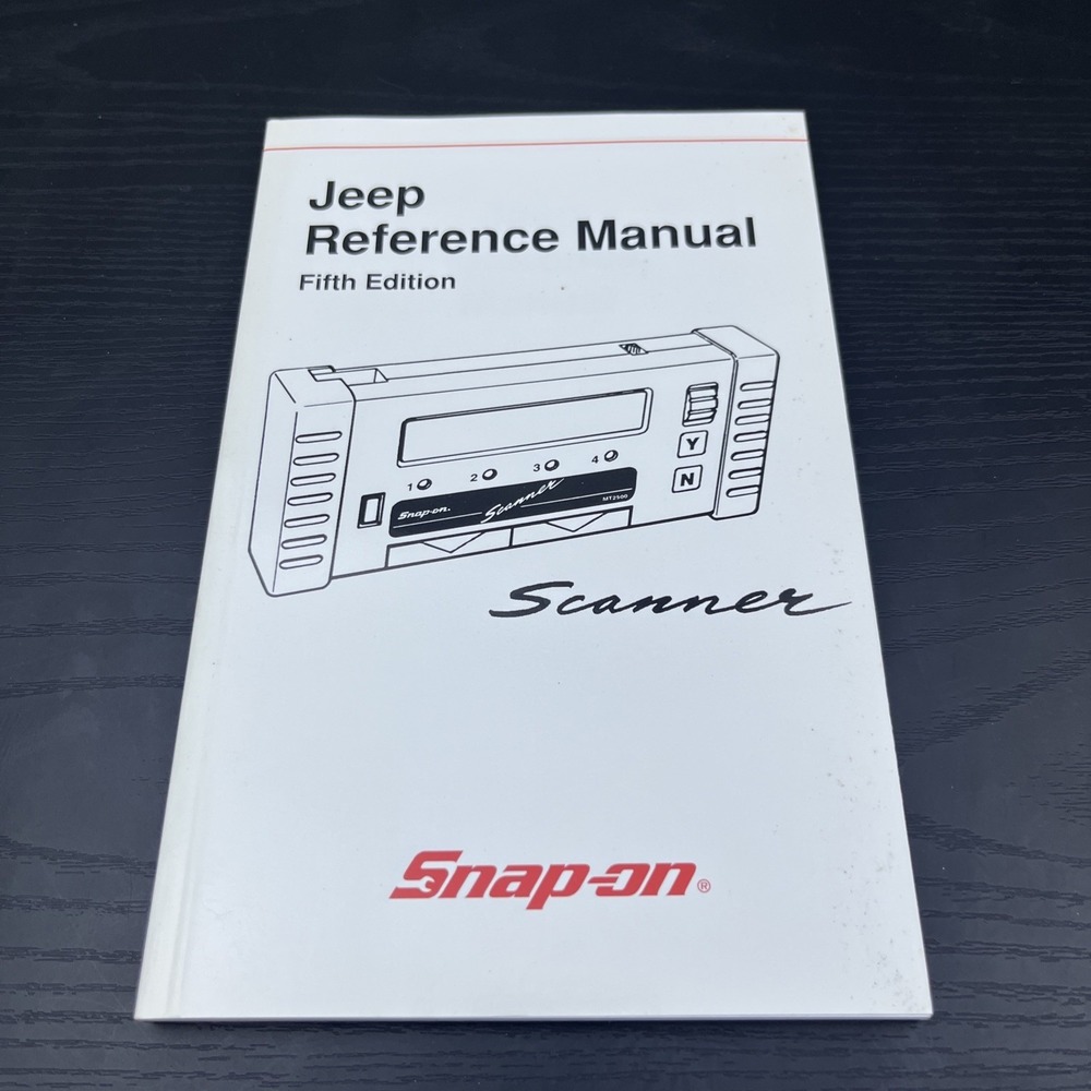 2001 Snap-On Jeep Reference Manual 5th Edition MT2500 Scanner Guide